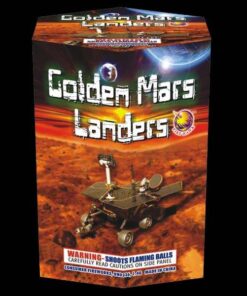 Golden Mars Lander Cake
