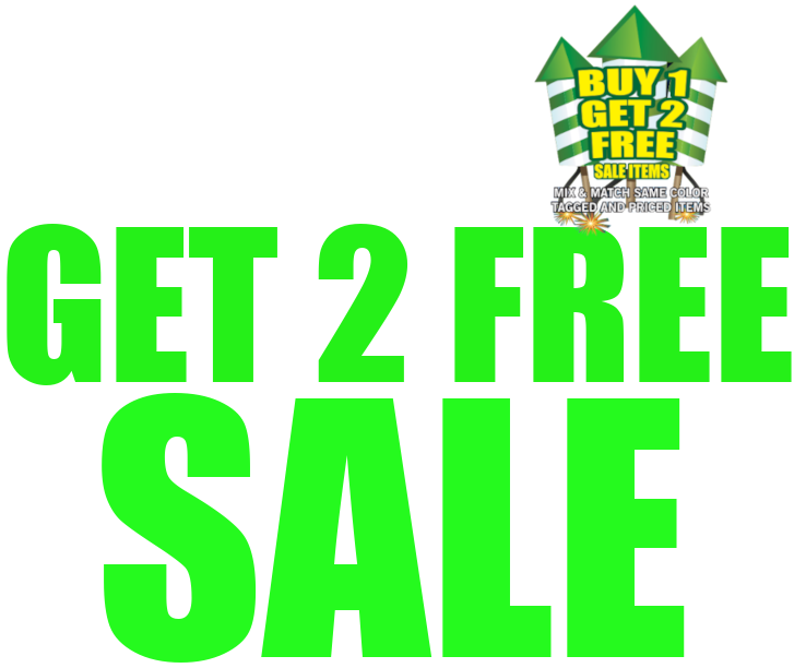 Buy 1 Get 2 Free Sale!